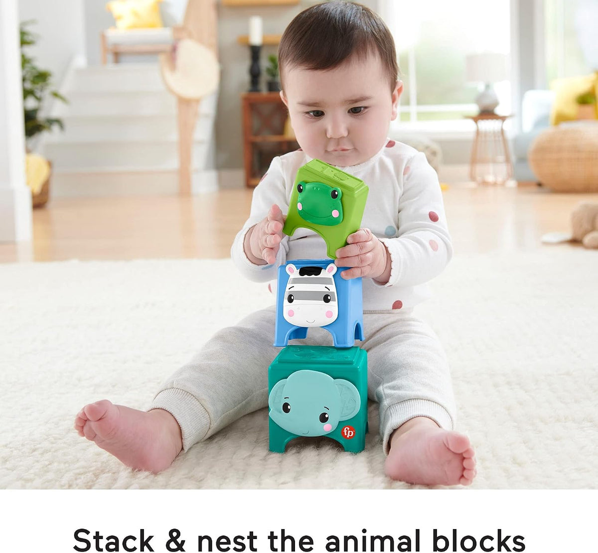 Fisher-Price Hello Hands Play Kit, Curated Gift Set of Activity Toys for Infants Ages 6 Months and Up