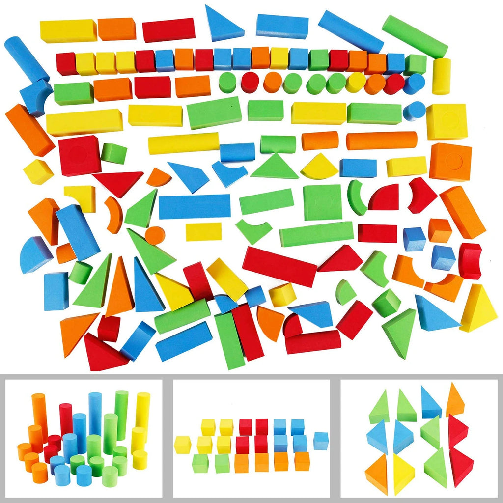 Educational EVA Foam Building Blocks | Ideal Construction Toys for for Girls, Boys, Toddlers