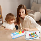 Pop Up Toy Vehicle Style Educational Toy with Push Buttons, Suitable for Children from 18 Months