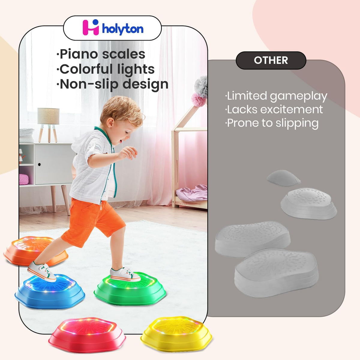 Light-Up Musical Stepping Stones