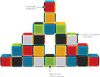 Press & Stay Sensory Blocks, 35-Piece Building Toy Set