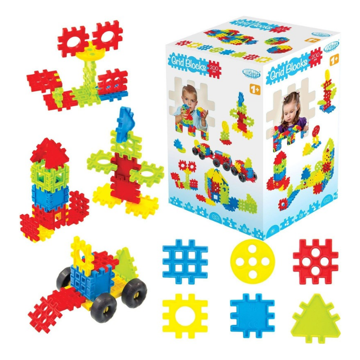 Mochtoys Klocki Kratka Wafle Grind Bricks 200El.