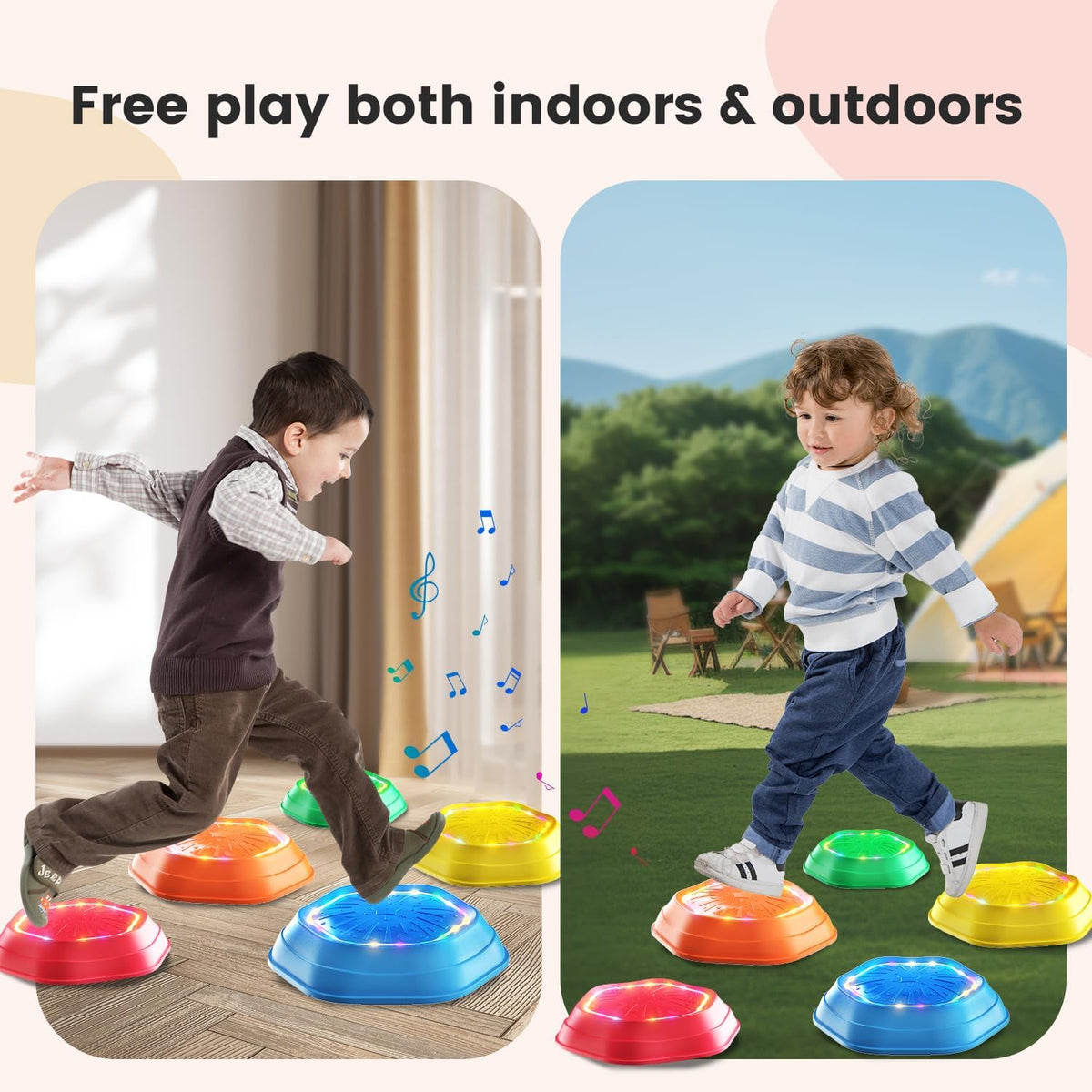 Light-Up Musical Stepping Stones