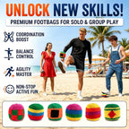 6PCS Hand-Made Knitted Footbag