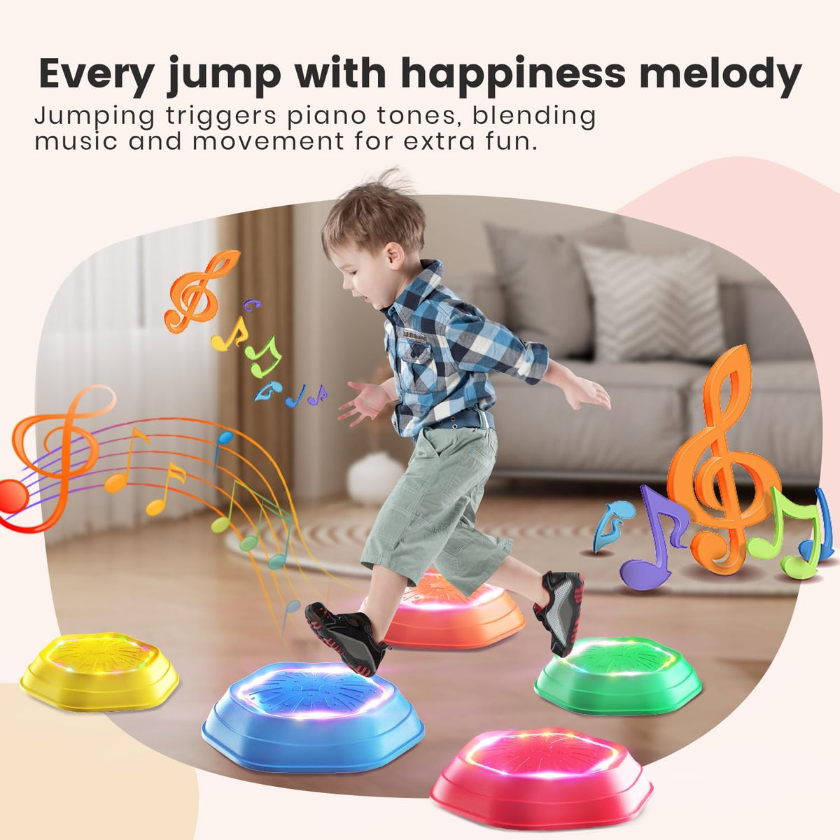 Light-Up Musical Stepping Stones